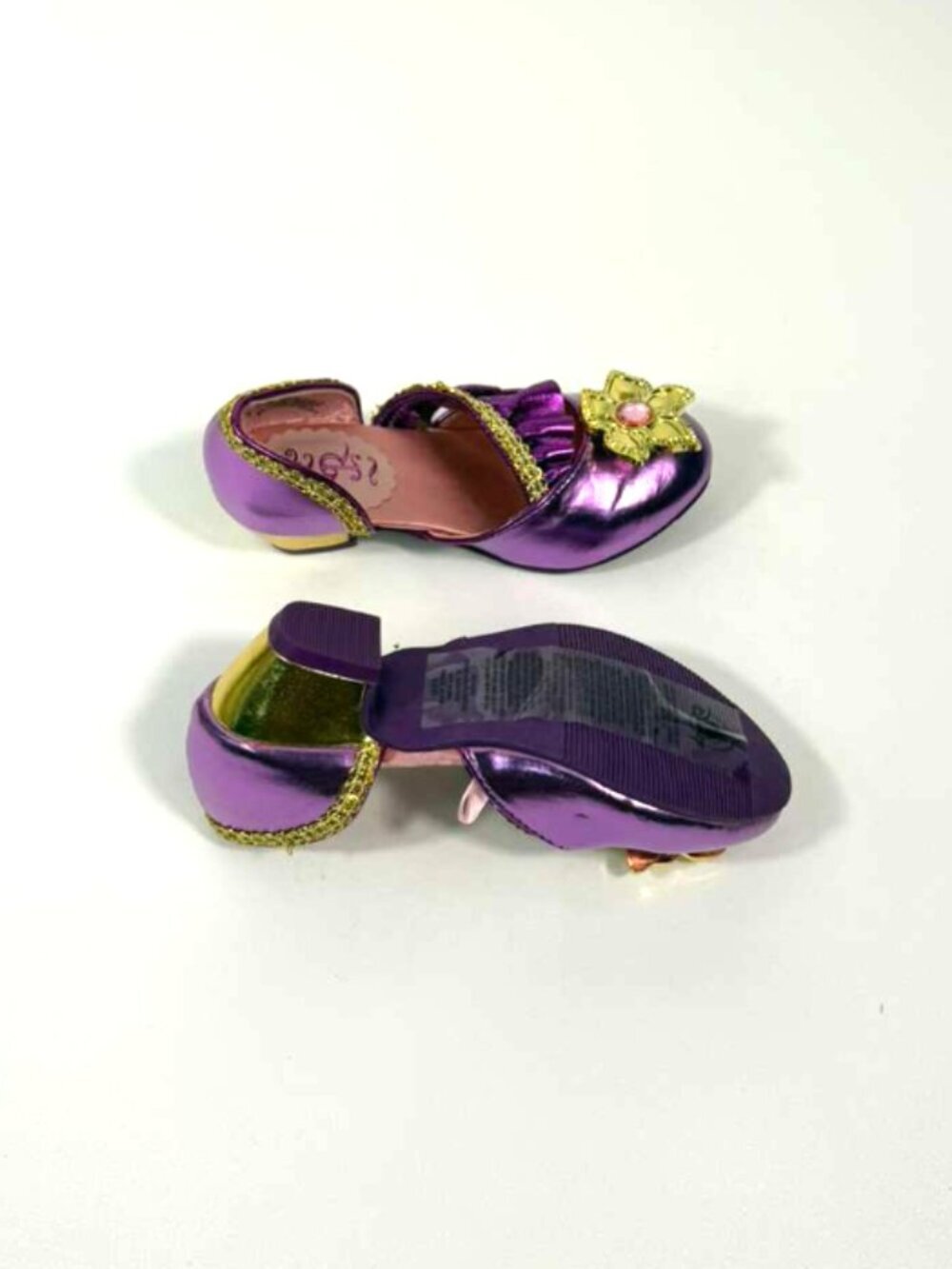Disney Store Rapunzel Costume Shoes Tangled Sz 9/10 - Picture 4 of 4